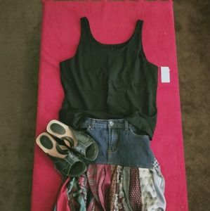 SALE NWT J. Jill black tank top XL